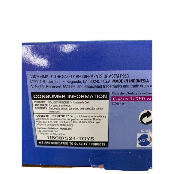 Disney Cinderella Holiday Princess Doll Special Edition 2004 - Picture 7 of 8